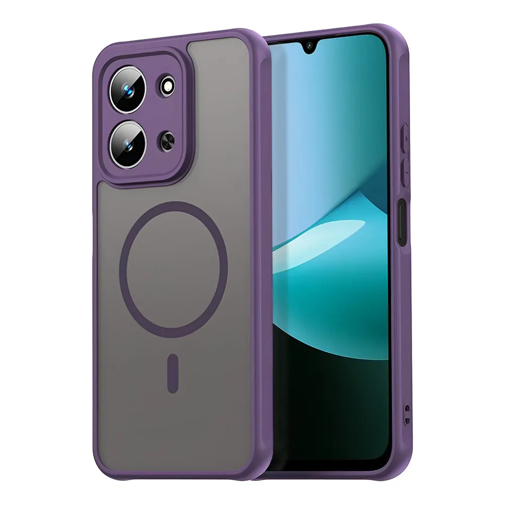 Custodia MagSafe per Xiaomi Redmi 15C 5G / 15C 4G, Techsuit, HaloFrost II, Viola - immagine 1