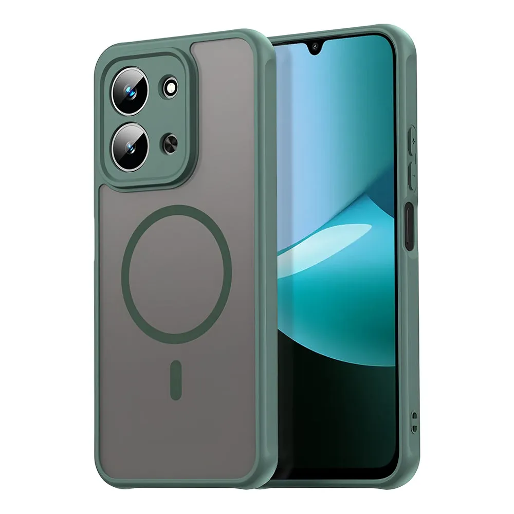 Custodia MagSafe per Xiaomi Redmi 15C 5G / 15C 4G, Techsuit, HaloFrost II, Verde - immagine 1