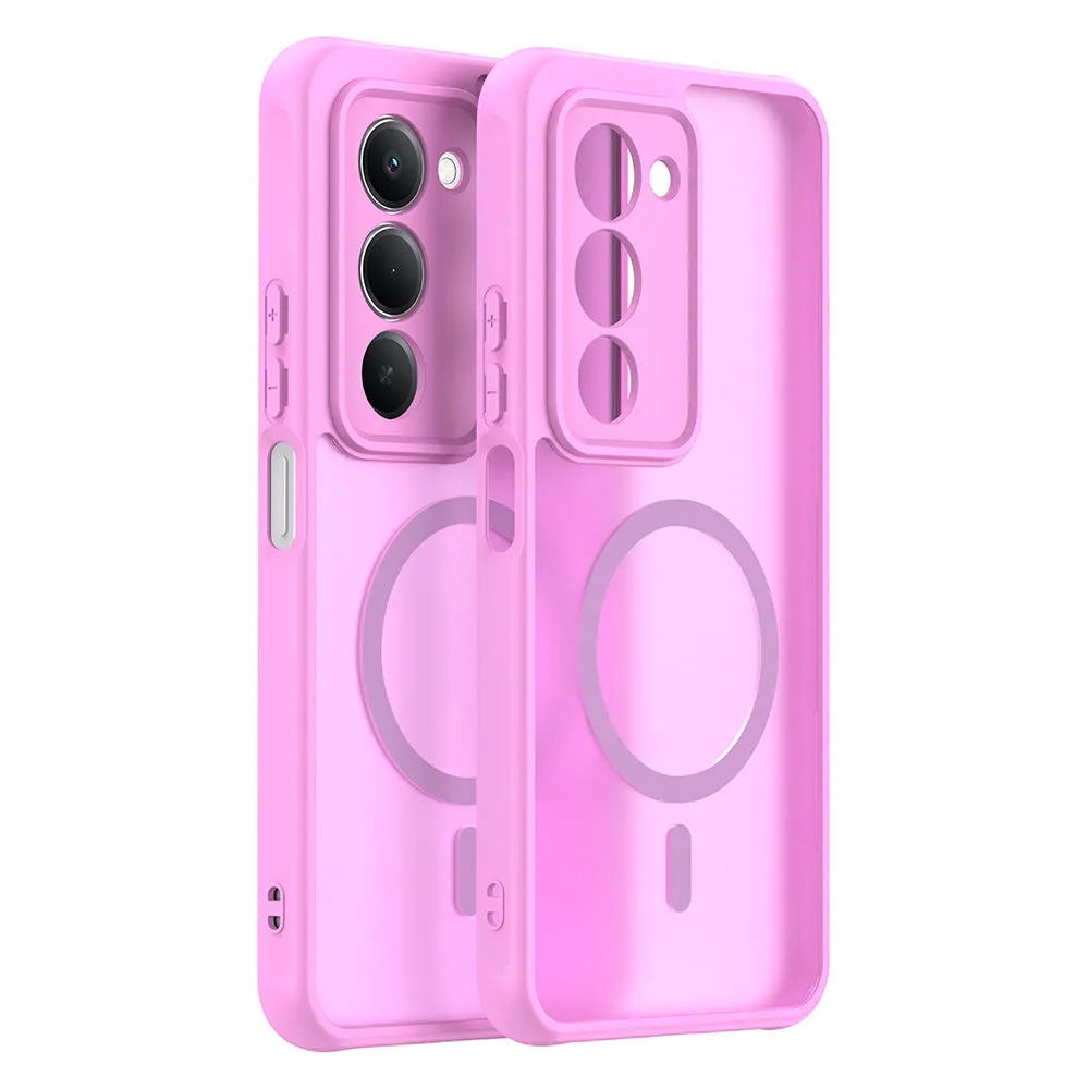 Custodia MagSafe per Xiaomi Redmi 15 5G / 15 4G, Techsuit, HaloFrost II, Rosa - immagine 1
