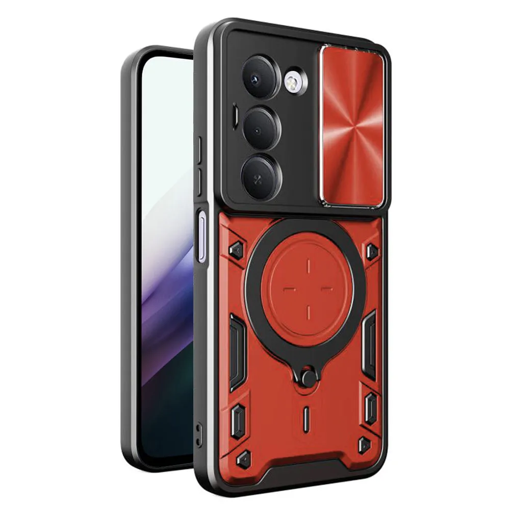 Custodia per Xiaomi Redmi 15 5G / 15 4G, Techsuit, CamGuard Pro, Rossa - immagine 1