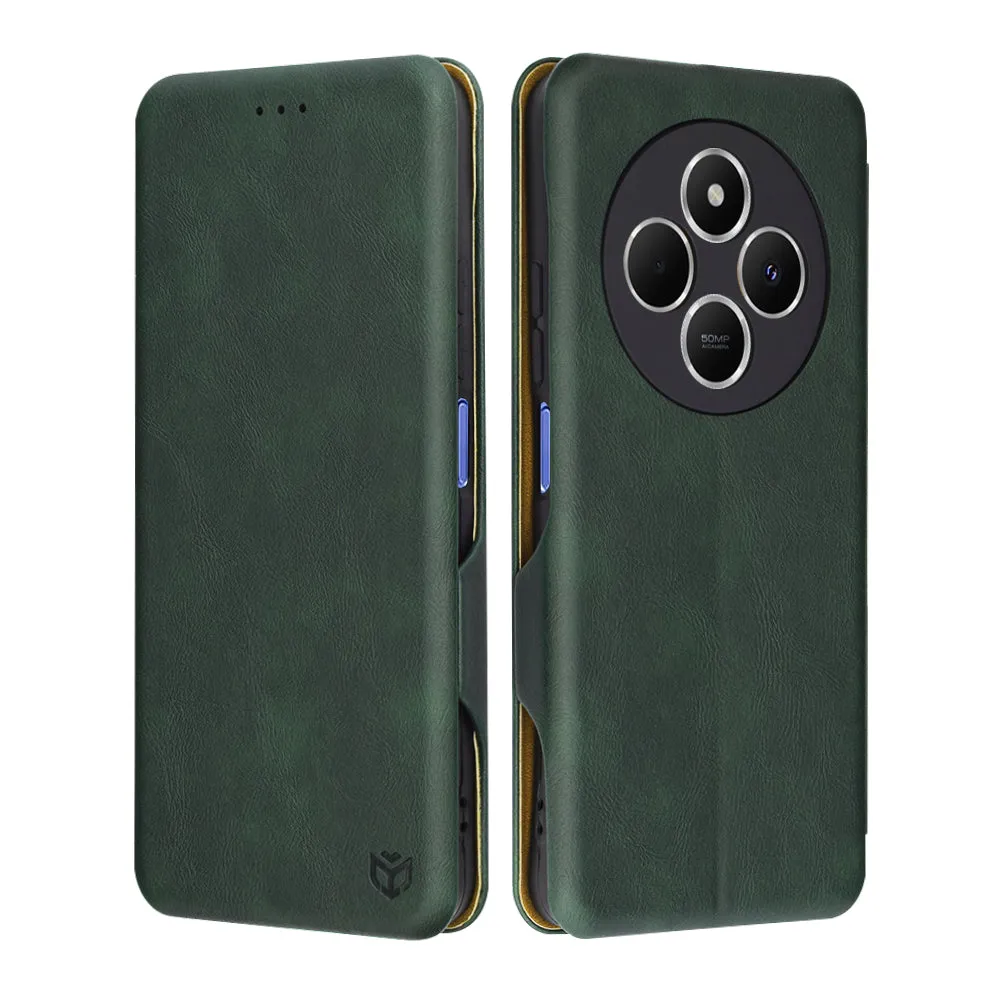 Custodia per Xiaomi Poco C75 / Redmi 14C, Techsuit, Safe Wallet Plus, Verde - immagine 1