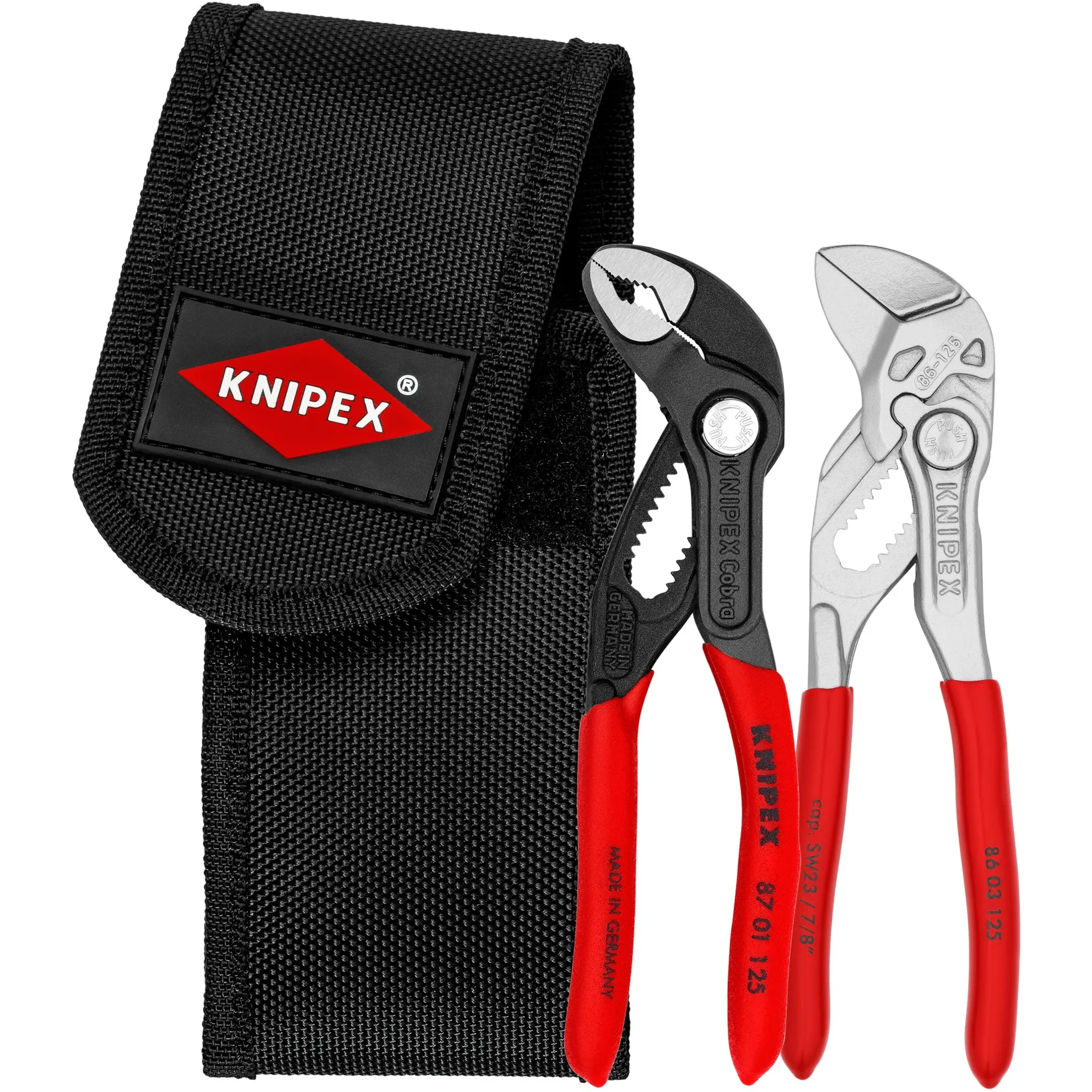 Set mini pinze, in cintura porta attrezzi, Set pinze - immagine 1
