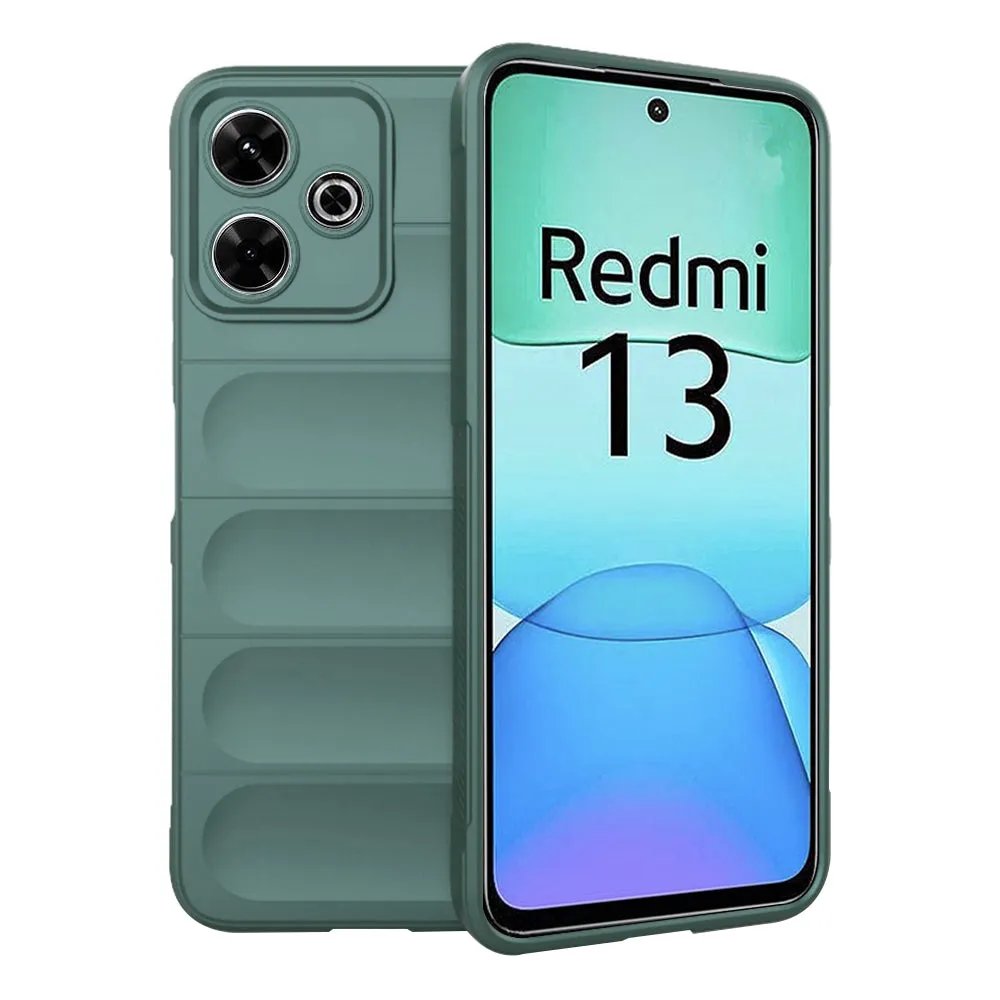 Custodia per Xiaomi Poco M6 4G / Redmi 13, Techsuit, Magic Shield, Verde - immagine 1