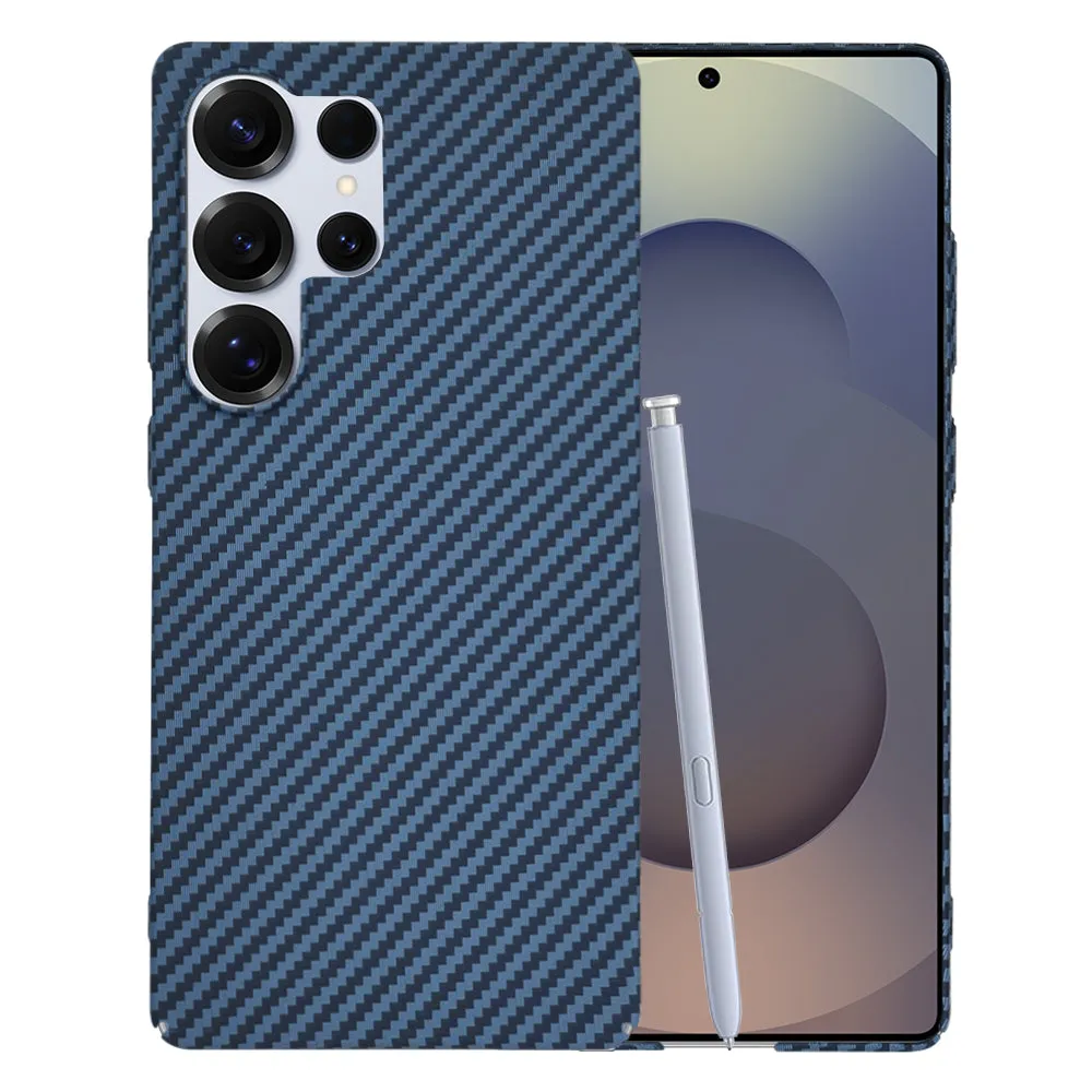 Custodia per Samsung Galaxy S25 Ultra S938, Techsuit, Carbonite FiberShell, Turchese - immagine 1