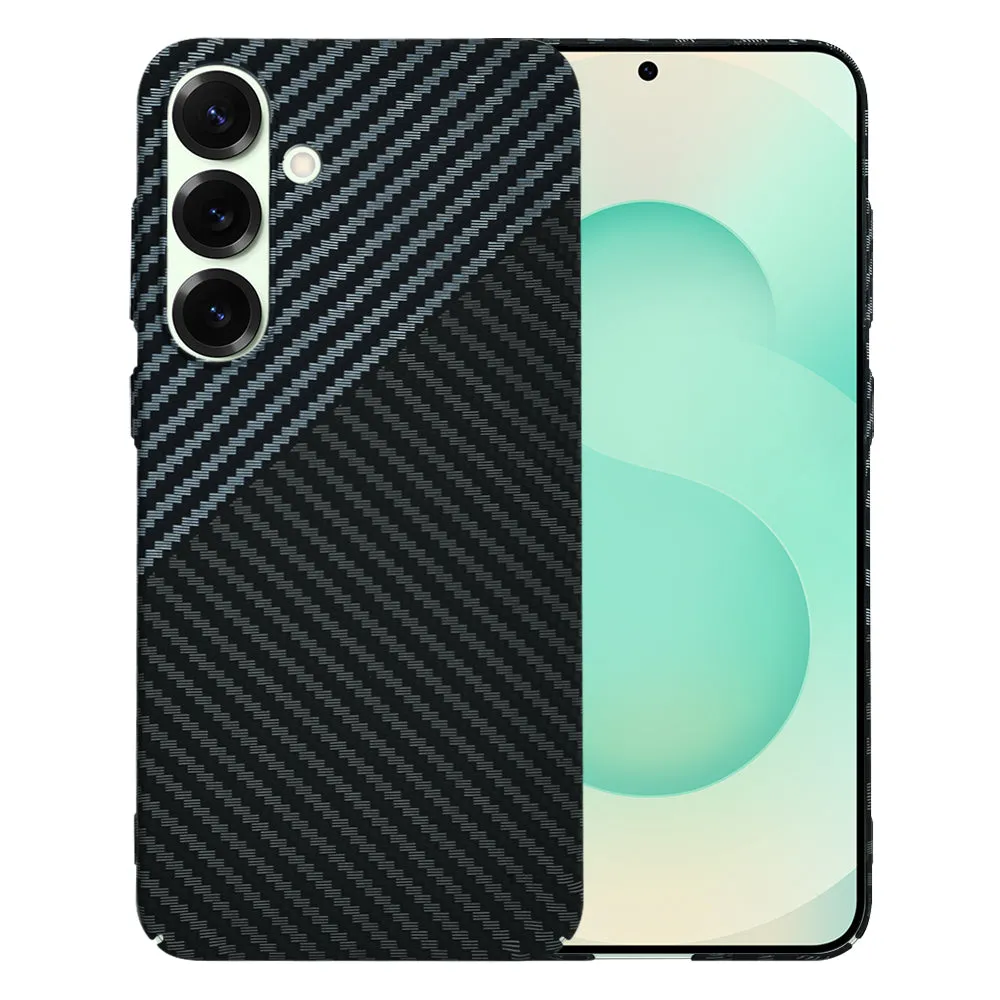 Custodia per Samsung Galaxy S25+ S936, Techsuit, Carbonite FiberShell, Nero Grigio - immagine 1