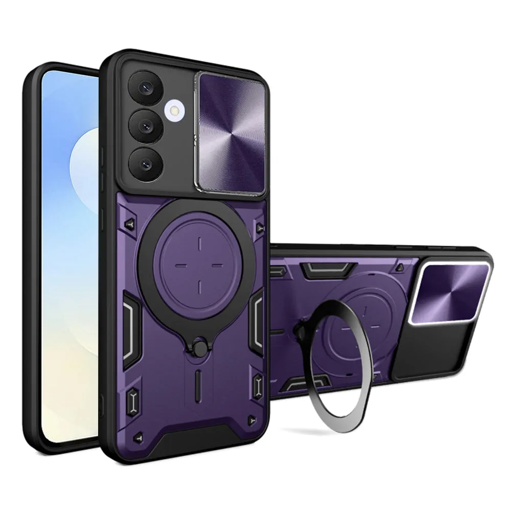 Custodia per Samsung Galaxy S25 FE, Techsuit, CamGuard Pro, Viola - immagine 1