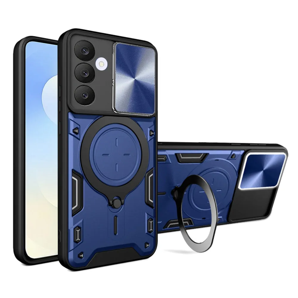 Custodia per Samsung Galaxy S25 FE, Techsuit, CamGuard Pro, Blu - immagine 1