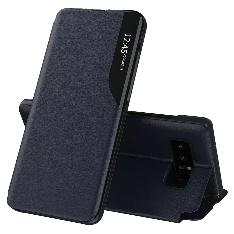 Custodia per Samsung Galaxy Note 8 N950, Techsuit, eFold, Blu Scuro - immagine 1
