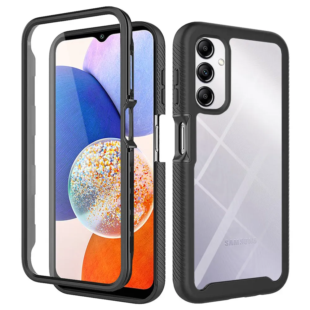 Custodia per Samsung Galaxy A14 A145 / A14 5G A146, Techsuit, Defense360 Pro, Nera - immagine 1