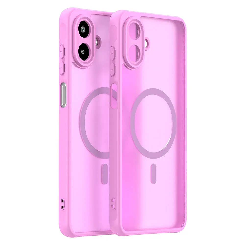 Custodia MagSafe per Samsung Galaxy A07 4G A075, Techsuit, HaloFrost II, Rosa - immagine 1