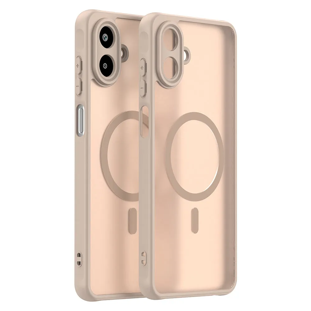 Custodia MagSafe per Samsung Galaxy A07 4G A075, Techsuit, HaloFrost II, Dorata - immagine 1