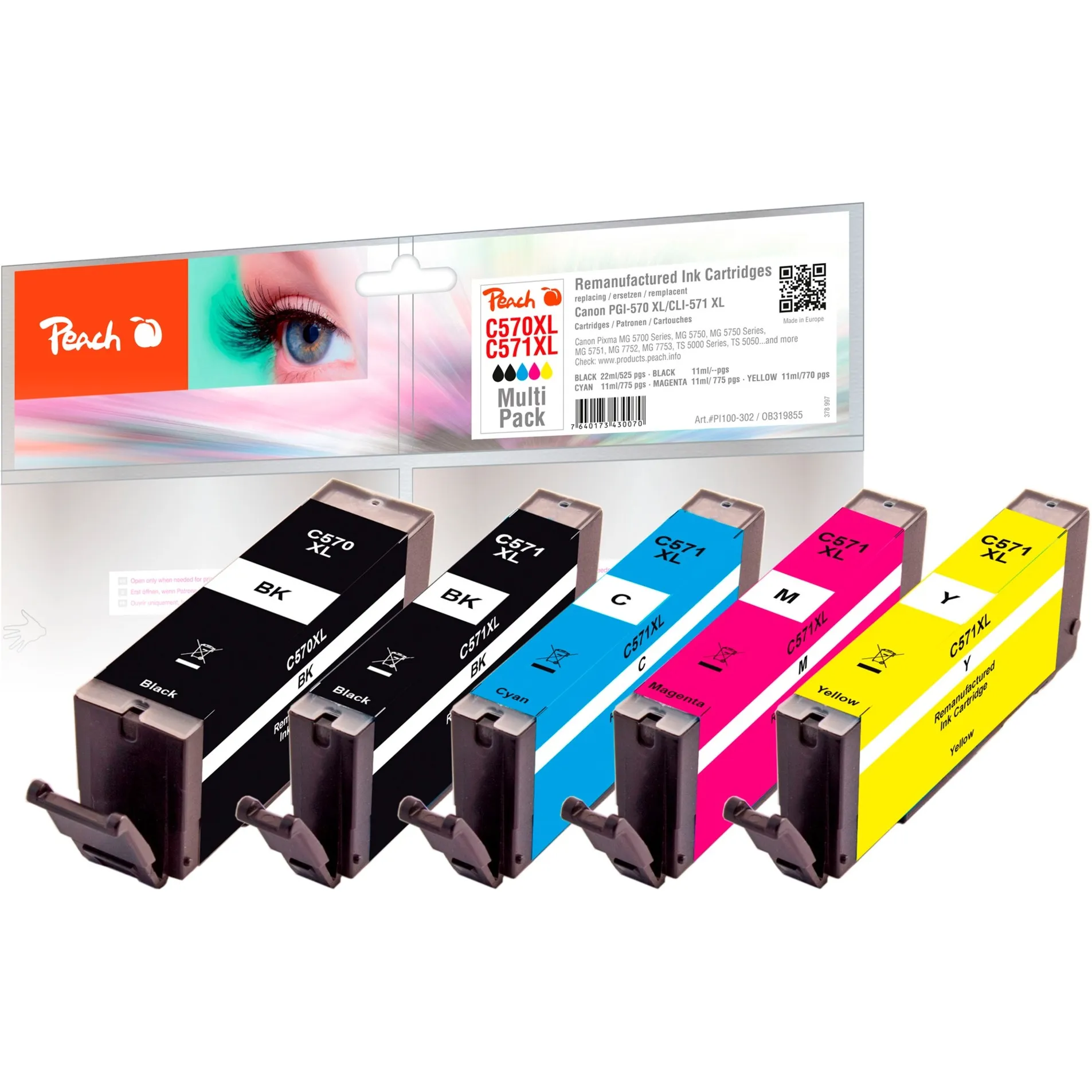 0F319855 cartuccia d''inchiostro 5 pz Compatibile Nero, Magenta, Giallo, Ciano - immagine 1