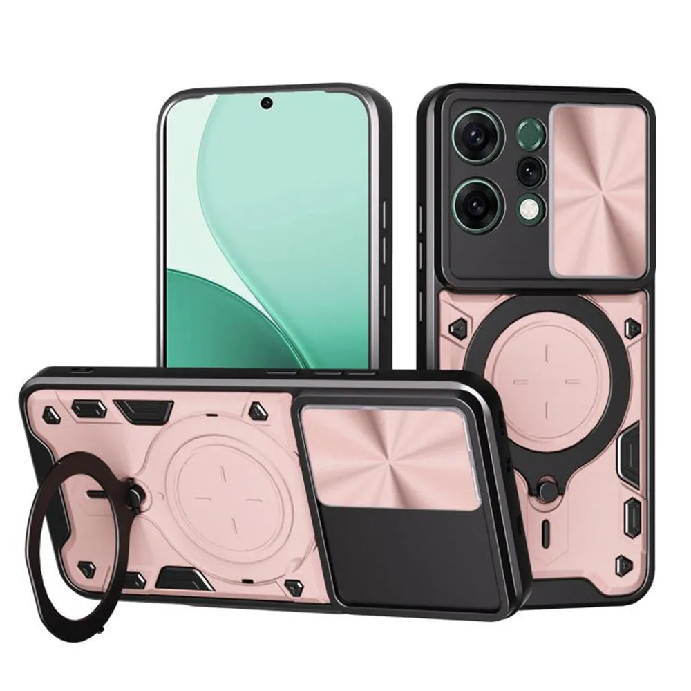 Custodia per Oppo Reno14, Techsuit, CamGuard Pro, Rosa - immagine 1
