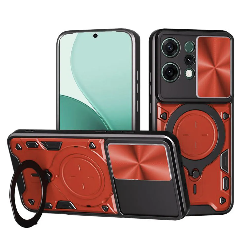 Custodia per Oppo Reno14, Techsuit, CamGuard Pro, Rossa - immagine 1