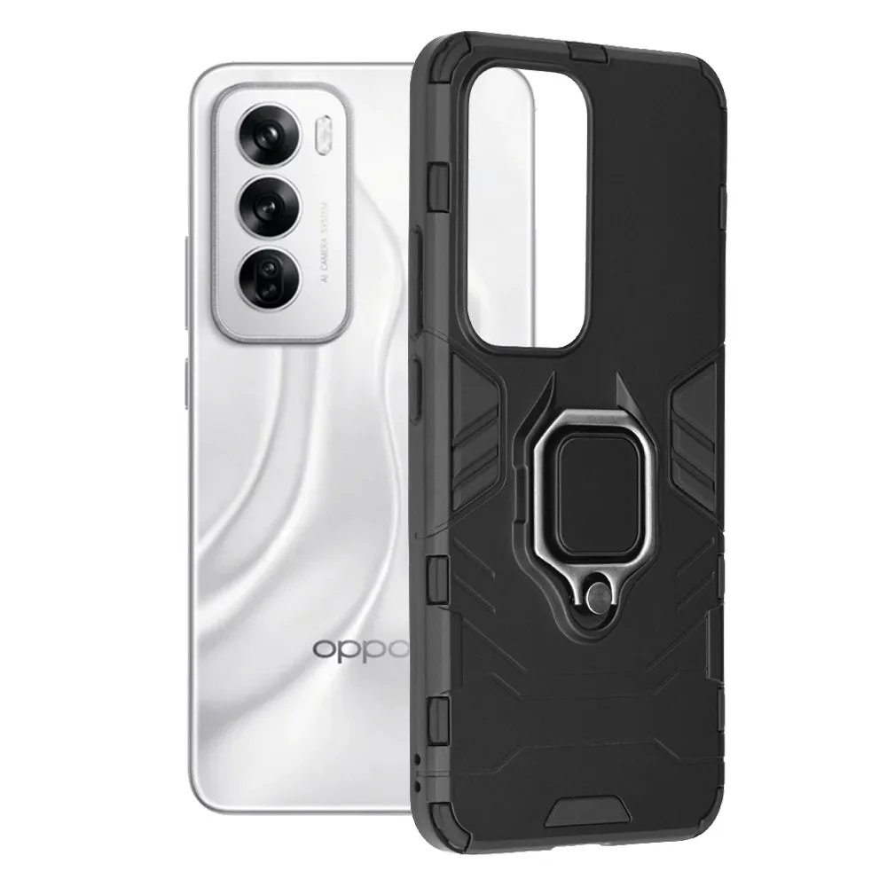 Custodia per Oppo Reno12, Techsuit, Shield, Nera - immagine 1