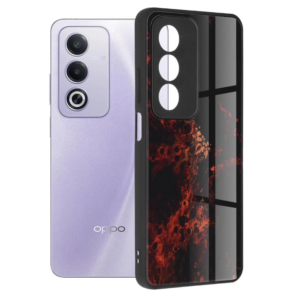 Custodia per Oppo A80, Techsuit, Glaze, Rossa - immagine 1