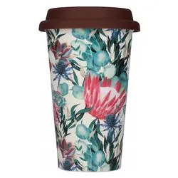 Tazza termica DLSC065 Flowers ceramica (300ml) Multicolore 5513284491 - immagine 1