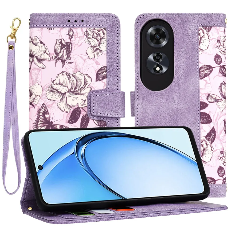 Custodia per Oppo A60, Techsuit, FlipCraft, Viola - immagine 1