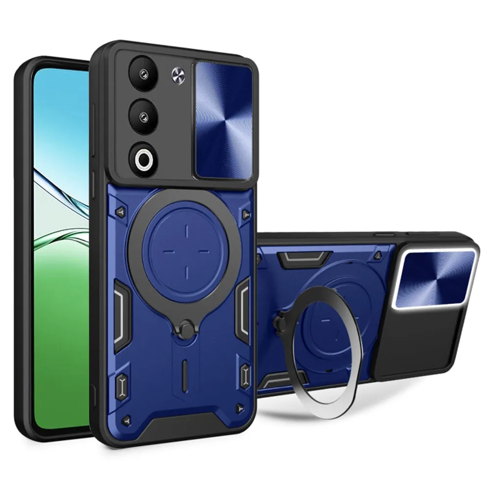 Custodia per Oppo A5 4G / A5 5G, Techsuit, CamGuard Pro, Blu - immagine 1