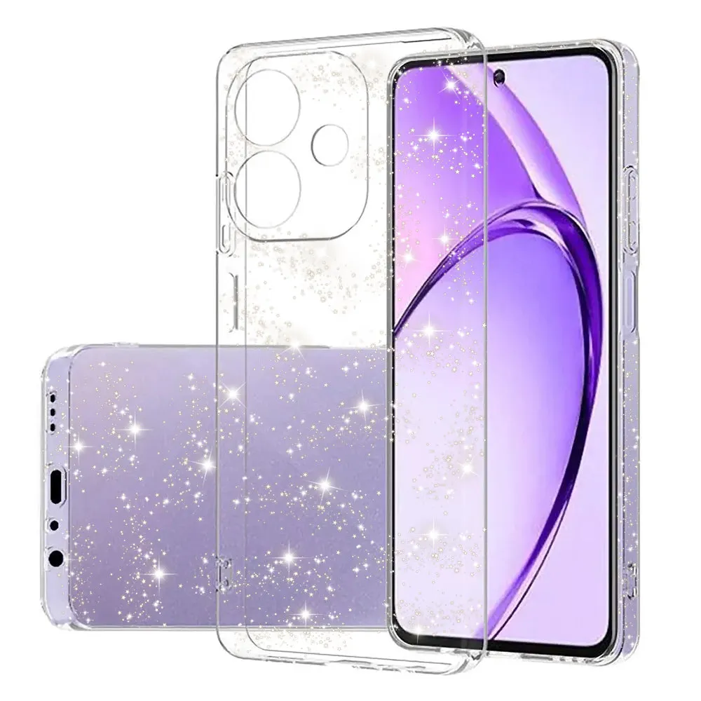 Custodia per Oppo A3 4G / A3 5G, Techsuit, SparkleSkin, Trasparente - immagine 1