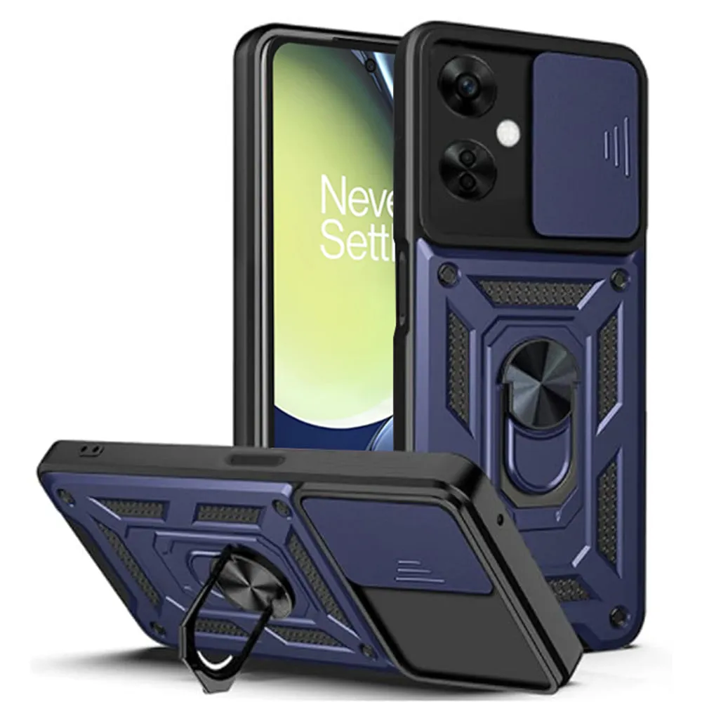 Custodia per OnePlus Nord CE 3 Lite, Techsuit, CamShield, Blu - immagine 1
