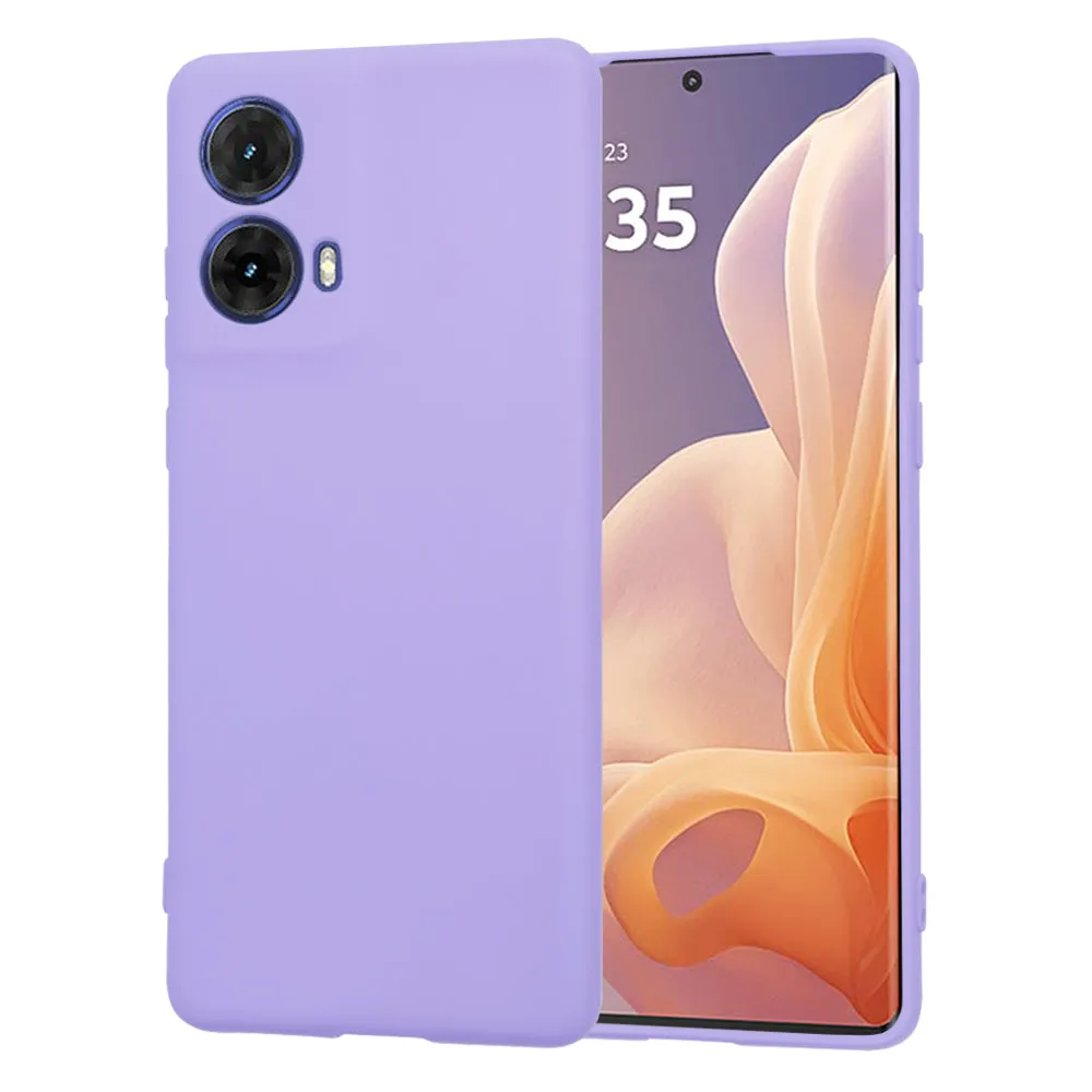 Custodia per Motorola Moto G85, Techsuit, SoftFlex, Lilla Chiaro - immagine 1