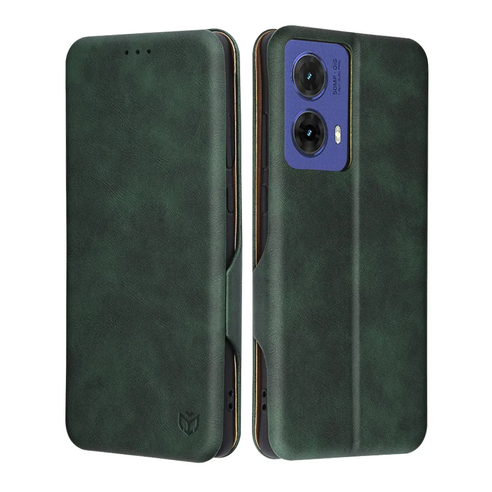 Custodia per Motorola Moto G85, Techsuit, Safe Wallet Plus, Verde - immagine 1
