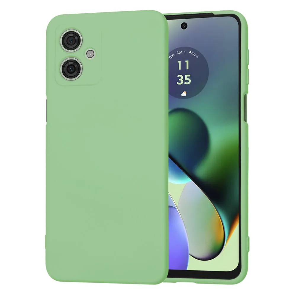 Custodia per Motorola Moto G64 / G54 Power Edition, Techsuit, SoftFlex, Verde Chiaro - immagine 1
