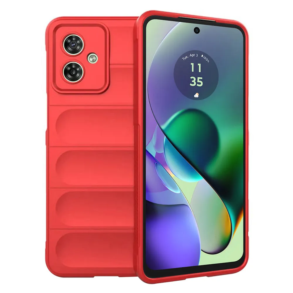 Custodia per Motorola Moto G54, Techsuit, Magic Shield, Rossa - immagine 1