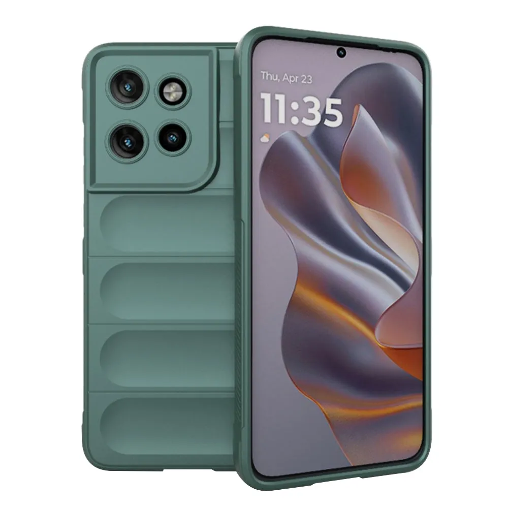 Custodia per Motorola Edge 60 Neo / Edge 50 Neo, Techsuit, Magic Shield, Verde - immagine 1