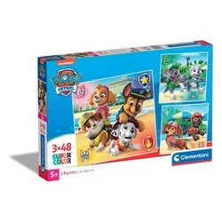 Puzzle 3x48 pz Super Color 5a+ (21x20,5cm) PAW PATROL 25301 - immagine 1