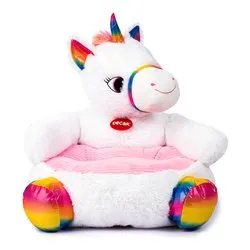 Poltroncina bimbo (18m+) Unicorno (50x50x40cm) Bianco multicolore 26892 - immagine 1