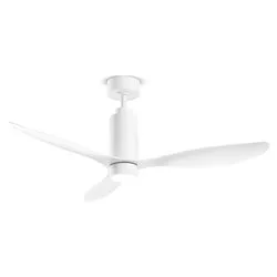 Ventilatore soffitto con luce White (1 luce - 1700 Lumen - 18 W - Bianco CCT) (132x45cm) 7198 B CT - immagine 1