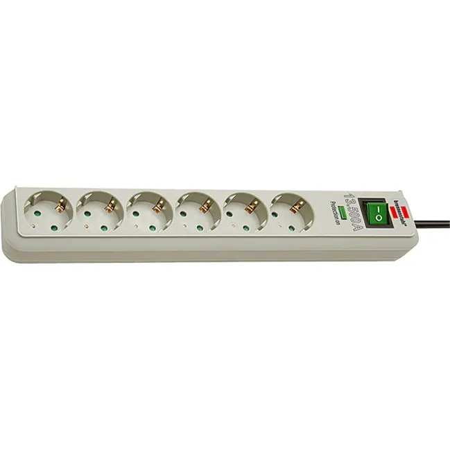1159750015 protezione da sovraccarico Grigio 6 presa(e) AC 1,5 m, Ciabatta - immagine 1