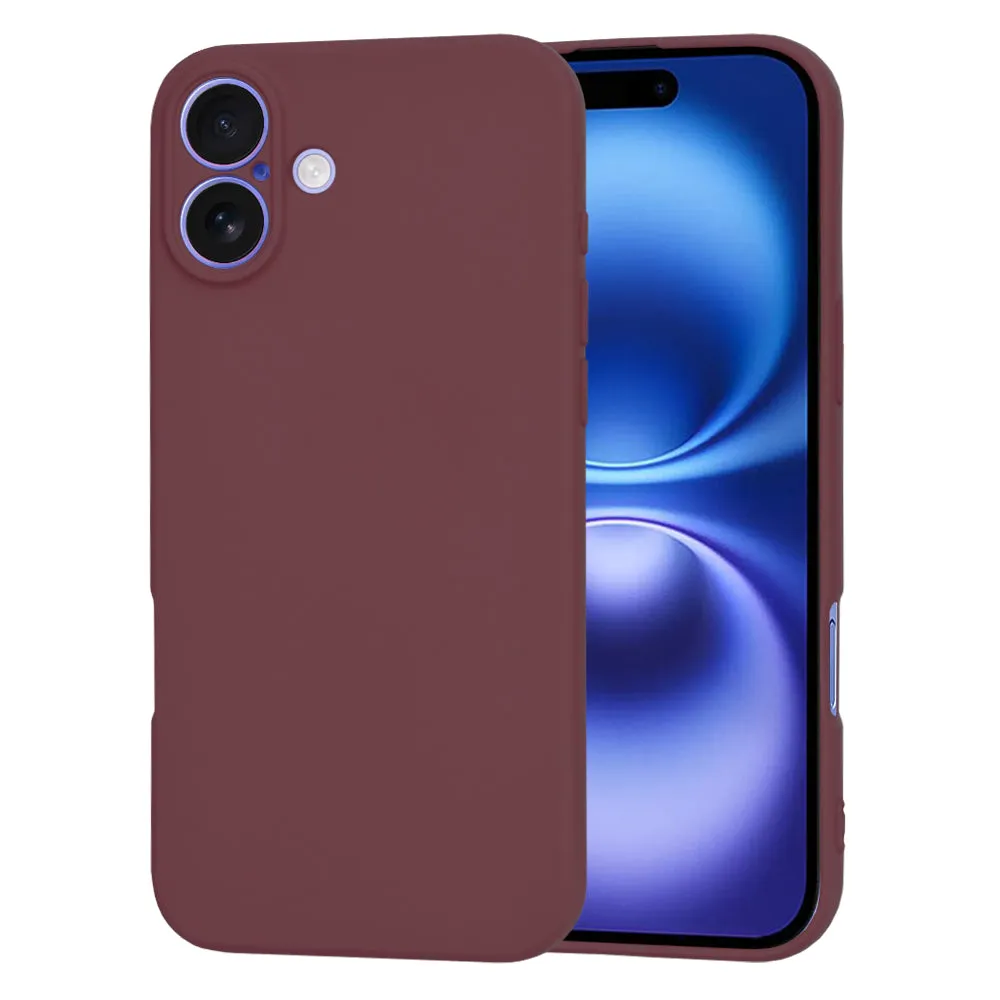 Custodia per Apple iPhone 16, Techsuit, SoftFlex, Ciliegia - immagine 1