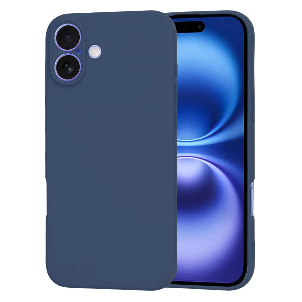 Custodia per Apple iPhone 16, Techsuit, SoftFlex, Blu navy - immagine 1