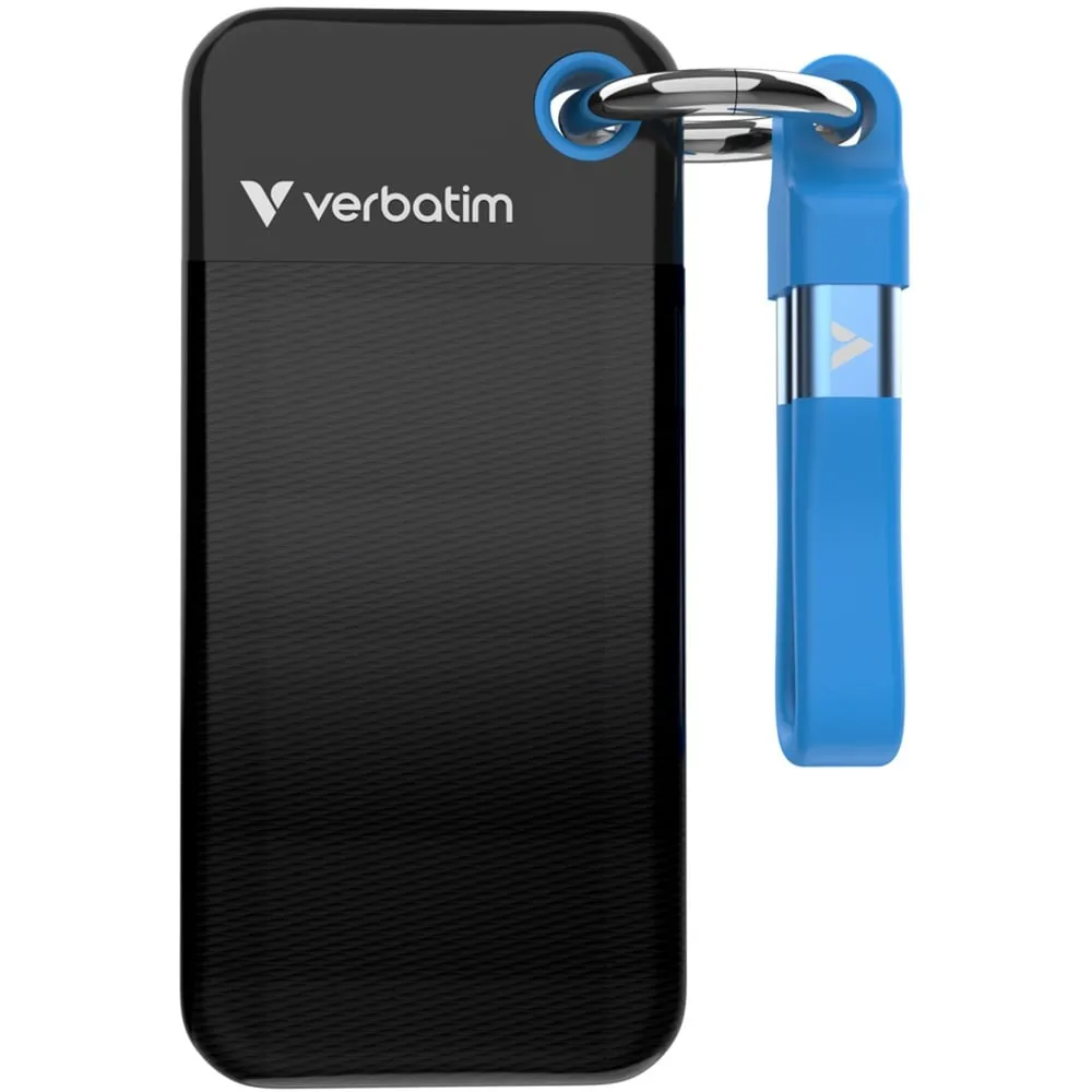 Pocket SSD 1 TB USB tipo-C 3.2 Gen 2 (3.1 Gen 2) Nero, Blu, Disco a stato solido - immagine 1