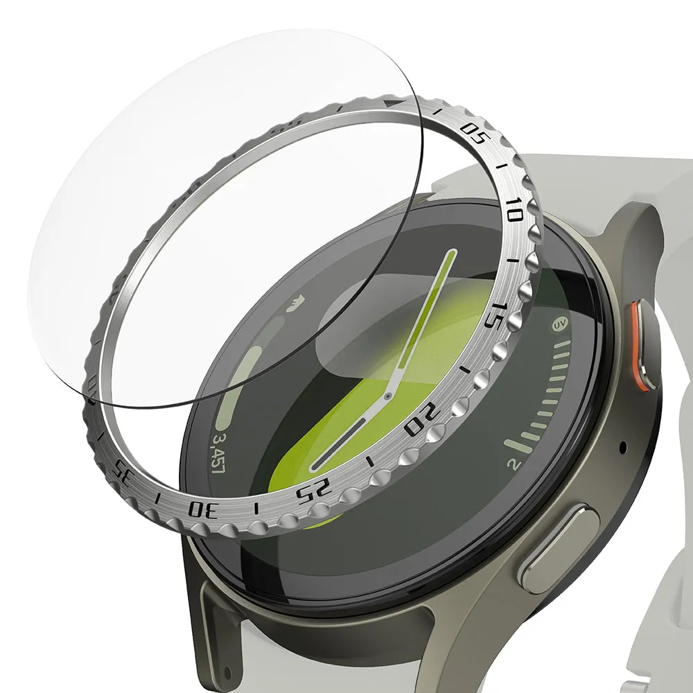 Cornice Protettiva Ringke Styling per Samsung Galaxy Watch7 44mm, Modello 5, Argento - immagine 1