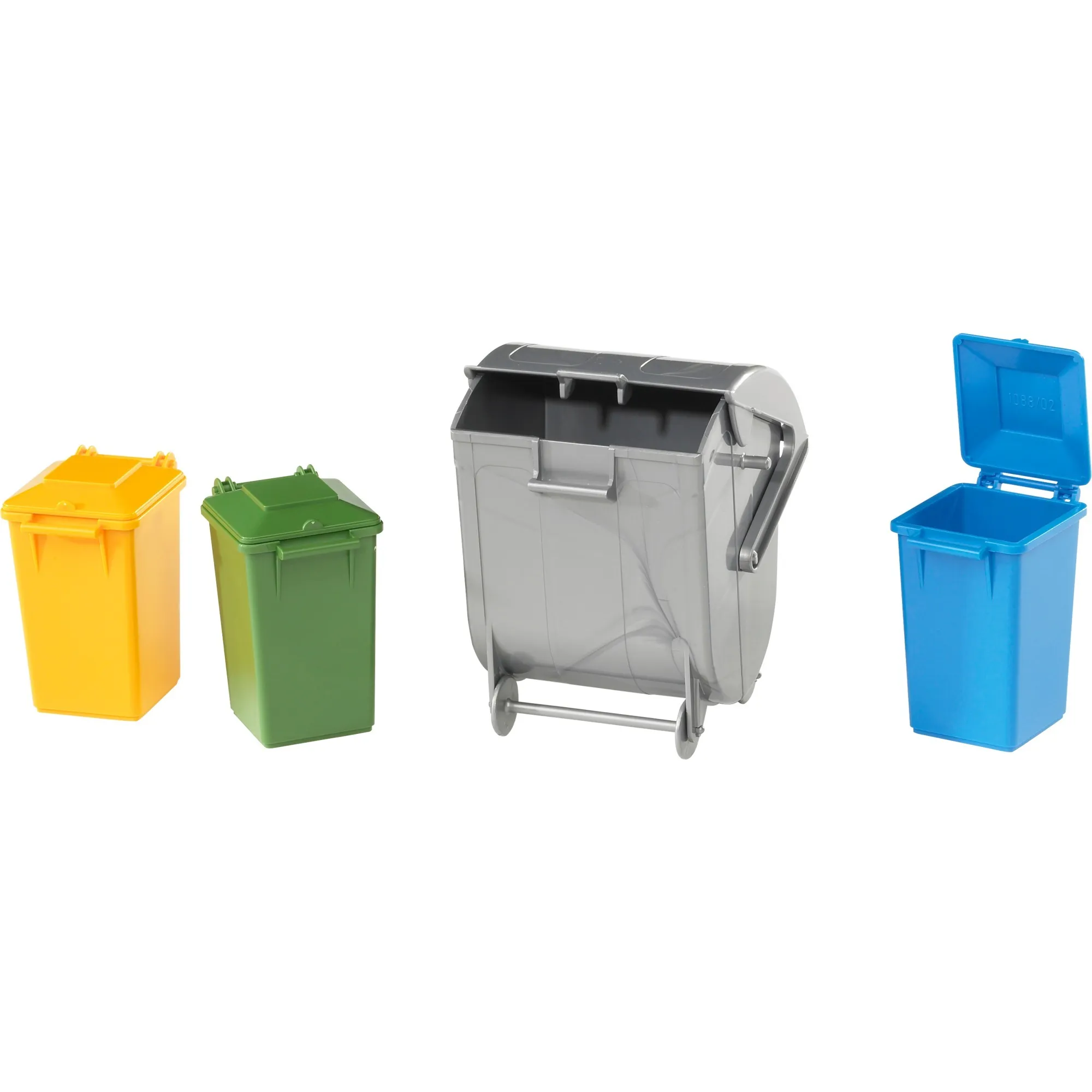 Garbage can set parte e accessorio di modellino in scala, Sullo sfondo - immagine 1