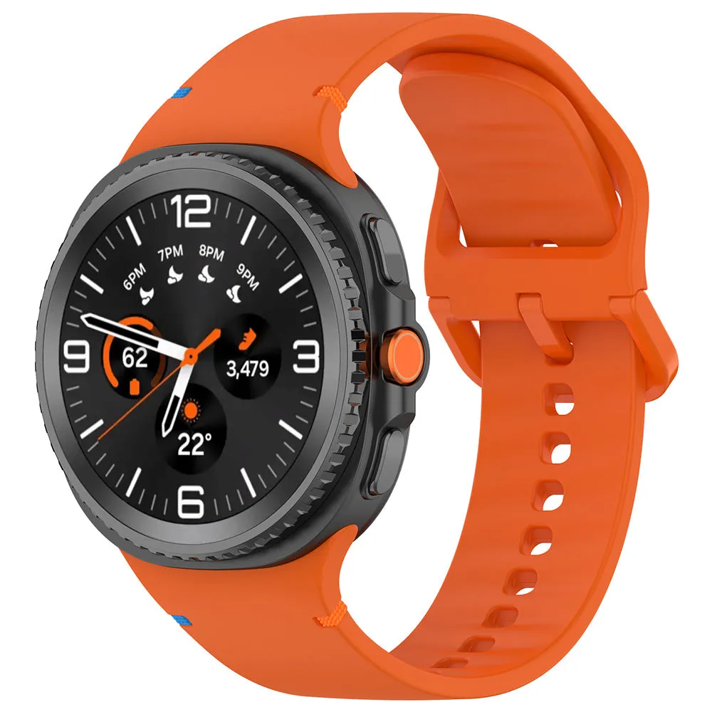 Cinturino Techsuit W079 per Samsung Galaxy Watch9 / Watch8 / Watch8 Classic Series, Arancione - immagine 1