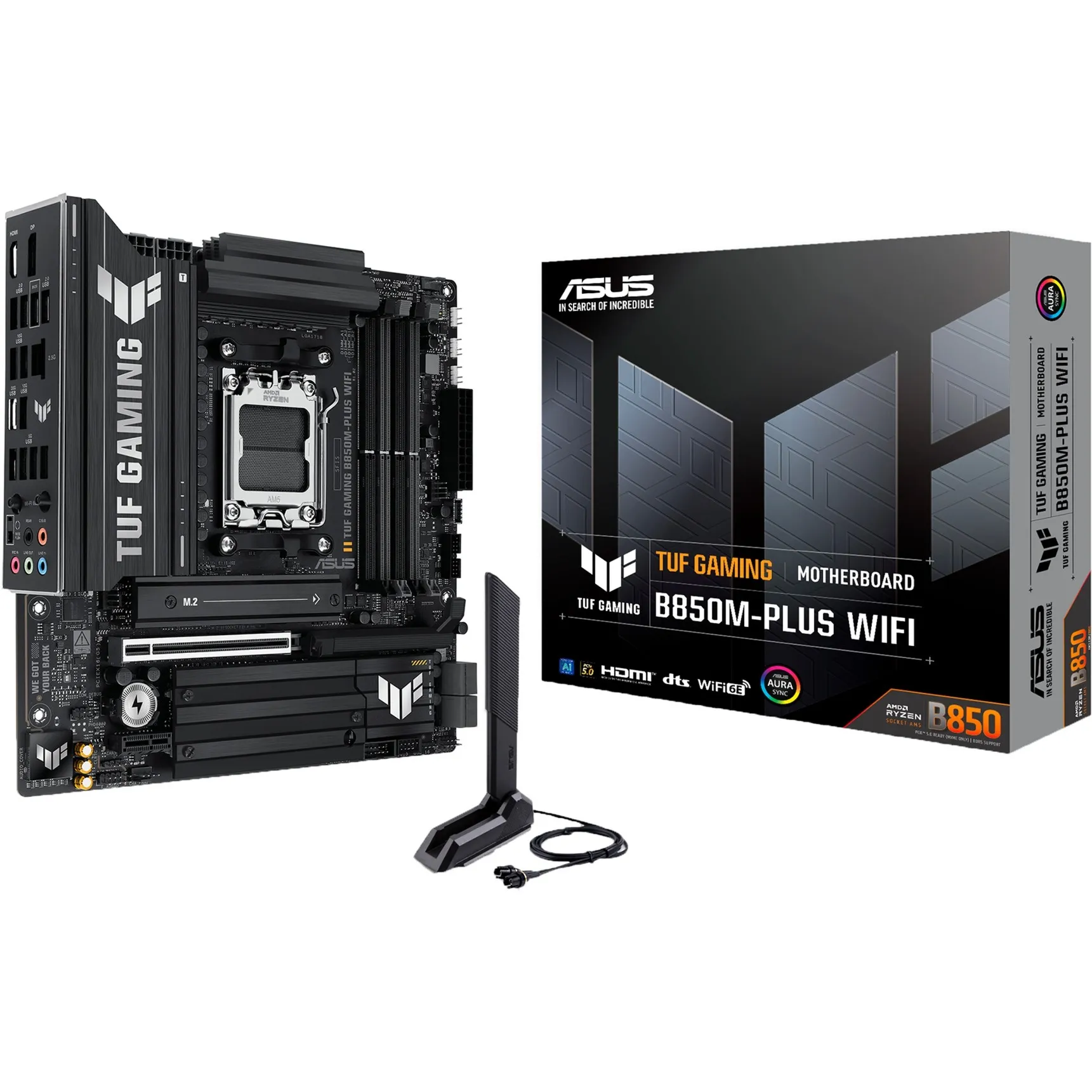 TUF GAMING B850M-PLUS WIFI AMD B850 Socket AM5 micro ATX, Scheda madre - immagine 1