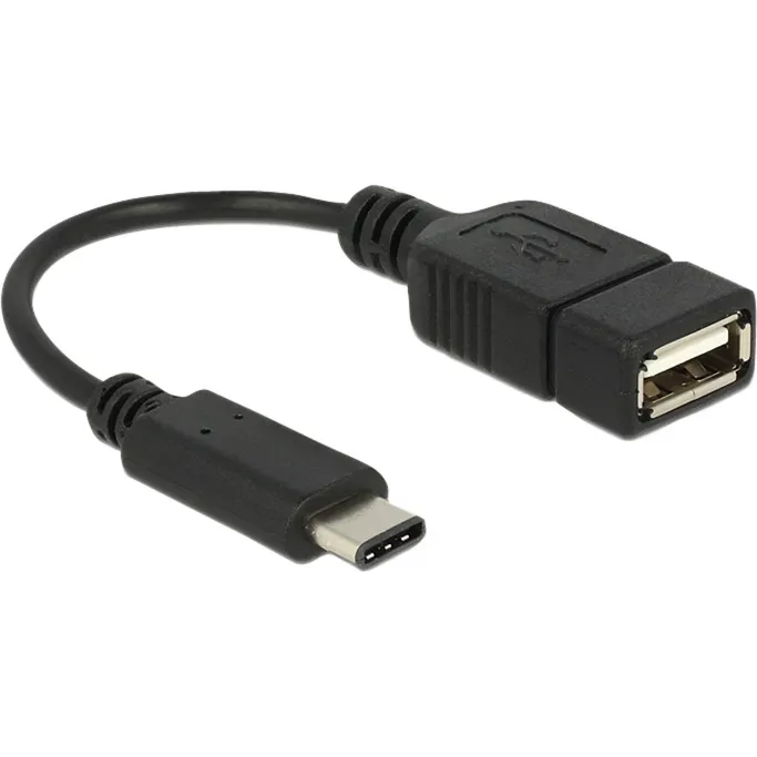 65579 cavo USB 0,15 m USB 2.0 USB C USB A Nero, Adattatore - immagine 1