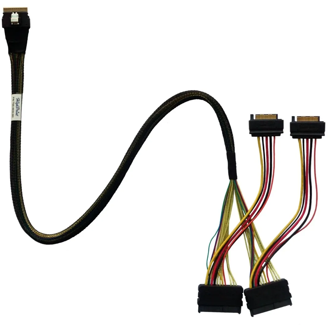 Cavo SFF-8654 > U.2-SFF-8639-NVMe TS8i-8639-060 - immagine 1