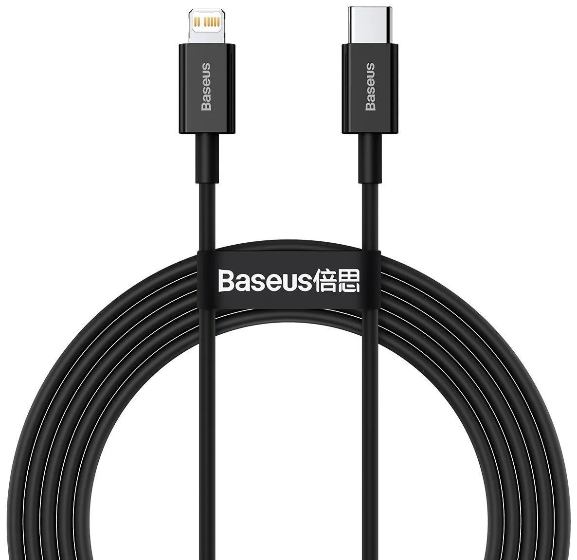 Cavo dati e ricarica USB-C - Lightning Baseus Serie Superiore, 20W, 2m, nero CATLYS-C01 - immagine 1