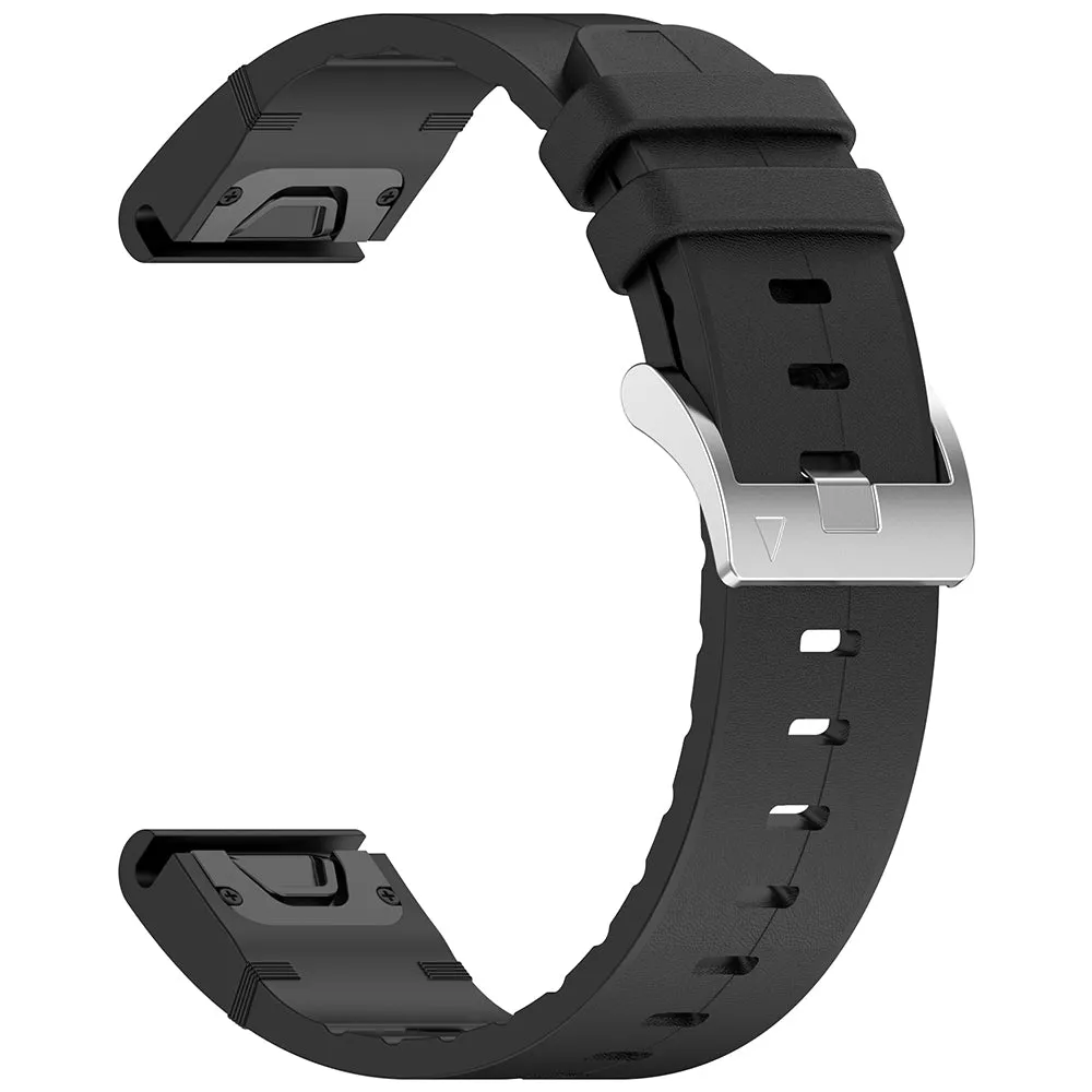 Cinturino Techsuit W071 per Garmin Instinct / Approach / Fenix Watch Series, 20mm, Nero - immagine 1