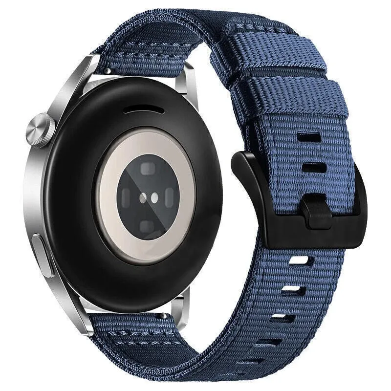 Cinturino Techsuit W070 per Samsung Galaxy Watch / Huawei Watch Series, 22mm, Blu navy - immagine 1