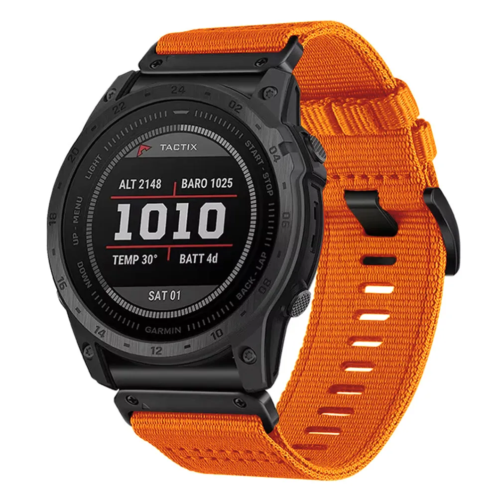 Cinturino Techsuit W070 per Garmin Watch Fenix Series, 26mm, Arancione - immagine 1