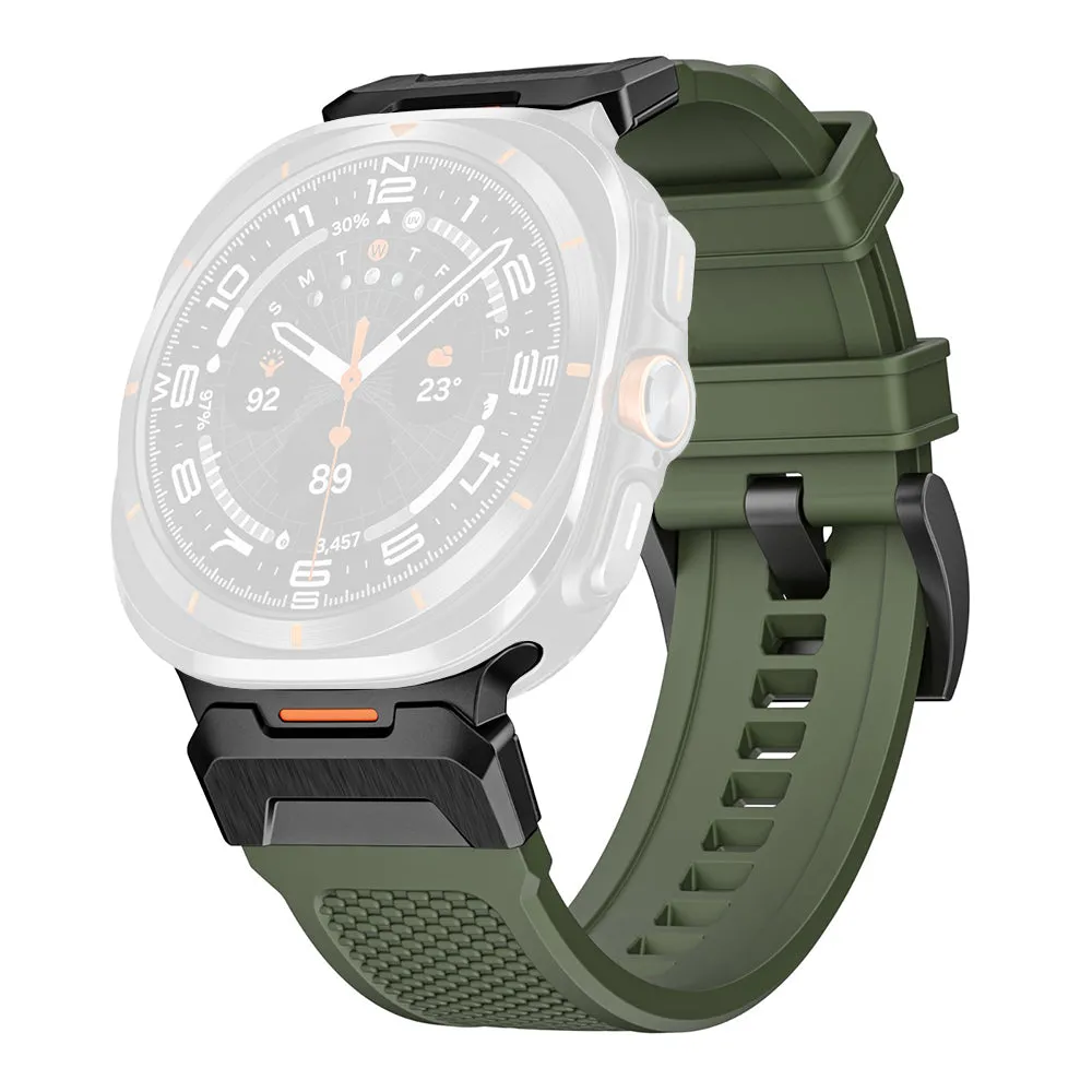 Cinturino Techsuit W068 per Samsung Galaxy Watch Ultra Series, Verde Nero - immagine 1