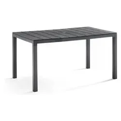 Tavolo da esterno polipropilene KING Fisso Antracite (146x86x74cm) 440 4 - immagine 1