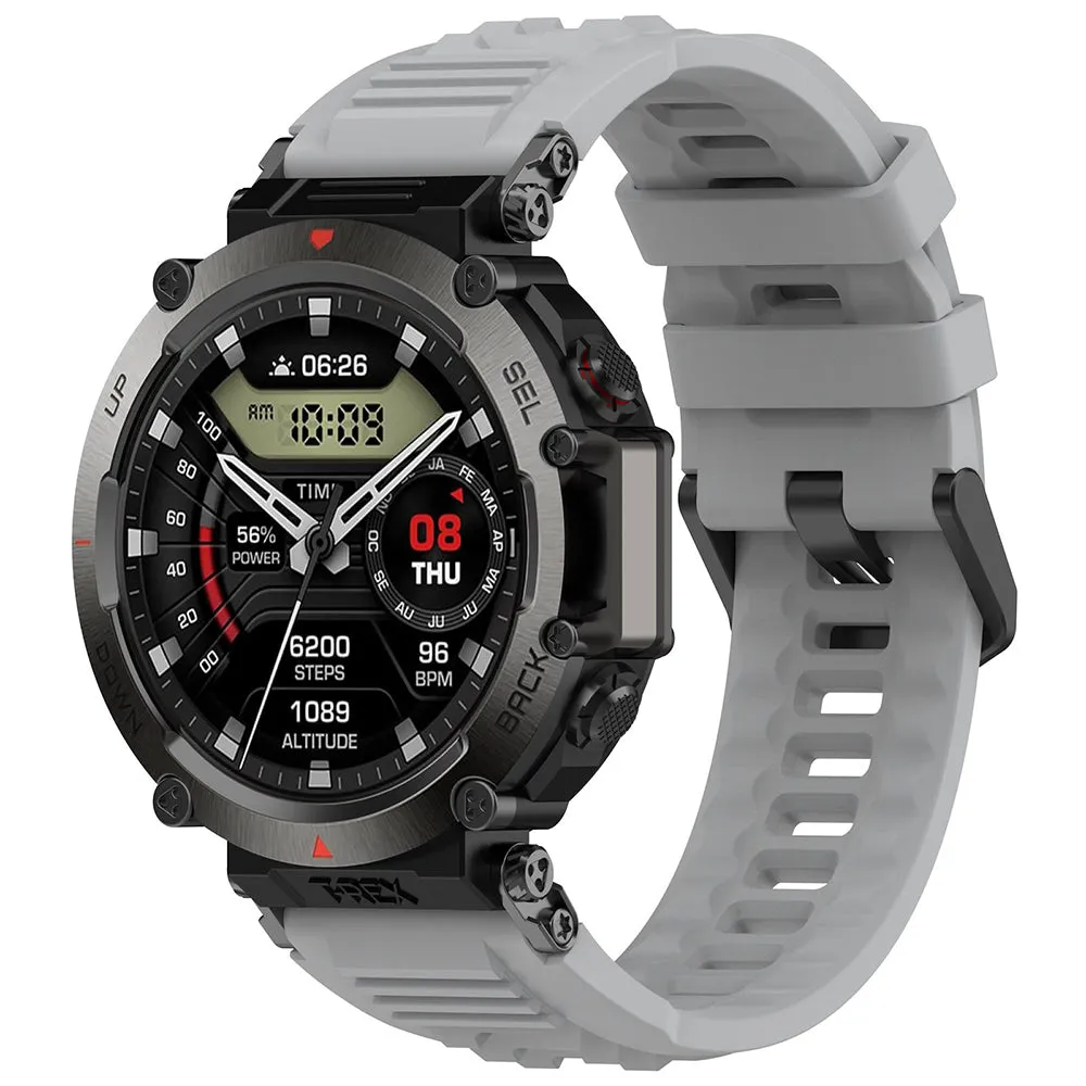 Cinturino Techsuit W067 per Amazfit T-Rex Ultra, Grigio - immagine 1